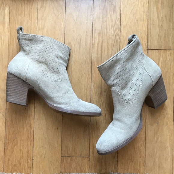 Ivanka Trump Shoes - Beige Suede Booties